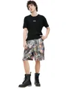 Acne Studios Monoprint Shorts In Multi
