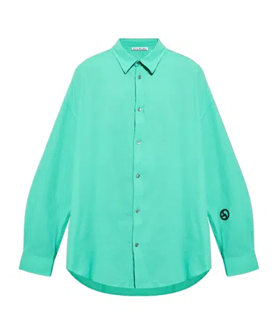 Acne Studios Button-up Shirt In Green