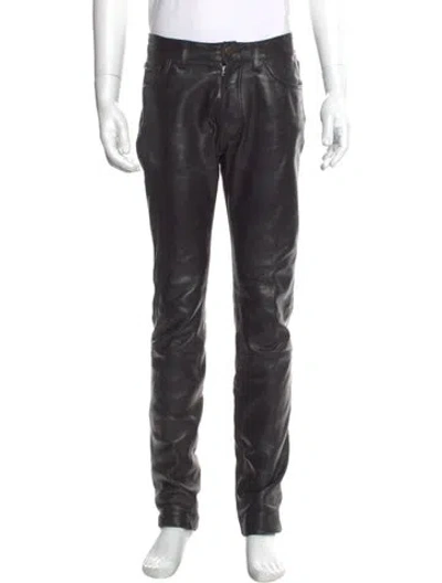 Pre-owned Acne Studios Moto Pants In Black