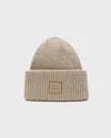 Acne Studios Beanie Large Face Logo In Gray