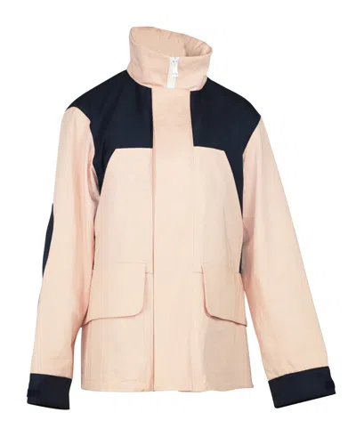 Pre-owned Acne Studios Mt2002 Men's Jacket In Pink Nylon In Neutral