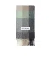 Acne Studios Multi Check Scarf In Gray
