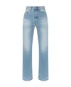 Acne Studios Multi-pocket Denim Trousers In Blue