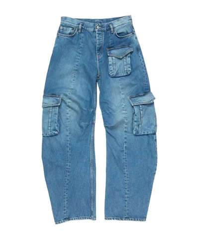 Acne Studios Multi-pocket Jeans In Blue