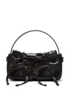 Acne Studios Women Mircro Multipocket Grained Leather Shoulder Bag In Black