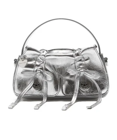 Acne Studios Multi-pocket Micro Metal Bag In Gray