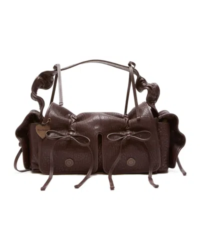Acne Studios Multi-pocket Shoulder Bag In Brown