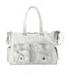 Acne Studios Multiple-pockets Shoulder Bag In White