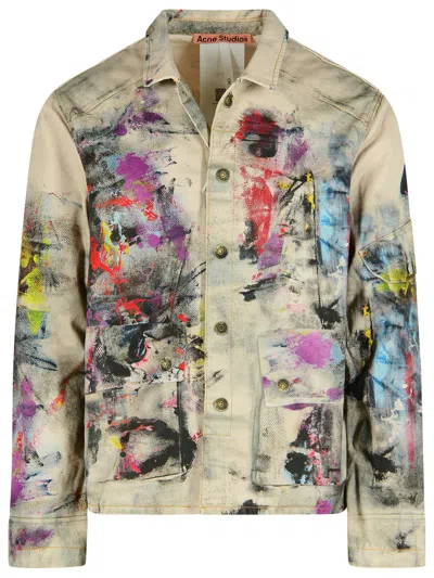 ACNE STUDIOS ACNE STUDIOS MULTICOLOR COTTON JACKET MEN