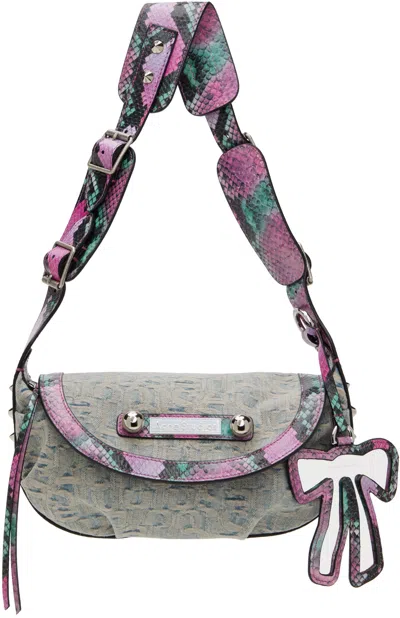 ACNE STUDIOS MULTICOLOR DENIM BAG