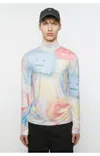 Acne Studios Multicolor Face Motif T-shirts In Multicolor