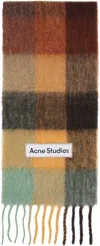 Acne Studios Vally Alpaca-blend Checked Scarf In Multi