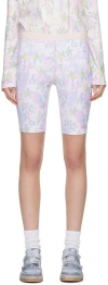 Acne Studios Multicolor Printed Shorts In As4 Pale Pink/multi