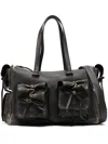 Acne Studios Multipocket Tote Bag In Brown