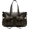Acne Studios Multipocket Aged Leather Tote In Multi