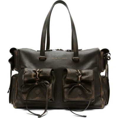 Acne Studios Multipocket Aged Leather Tote