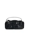 Acne Studios Women Mircro Multipocket Grained Leather Shoulder Bag In Black