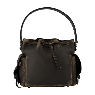 Acne Studios Multipocket Crossbody In Brown
