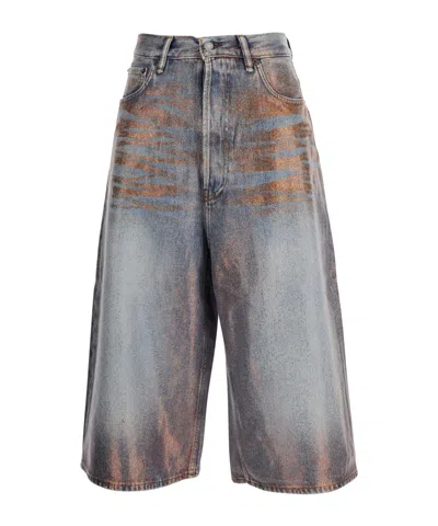 ACNE STUDIOS MULTI-POCKET DENIM SHORTS