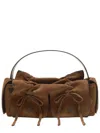 Acne Studios Multipocket Leather Shoulder Handbag In Brown