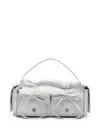 Acne Studios Multipocket Leather Tote Bag In 白色