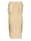 Acne Studios Multipocket Long Skirt Skirts Beige