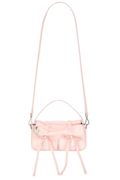 Acne Studios Multipocket Lux Micro Crossbody Bag In Powder Pink