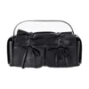 Acne Studios Multipocket Lux Shoulder Bag In Black