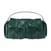Acne Studios Women's Multipocket Lux Shoulder Bag In Green