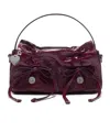 Acne Studios Multipocket Micro Bag In Berry Powder