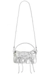 Acne Studios Multipocket Micro Bag Lux Metallic In Silver