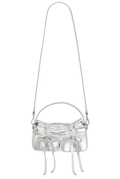 Acne Studios Multipocket Micro Bag In Silver
