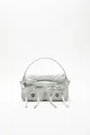 Acne Studios Multipocket Micro Bag In White,grey
