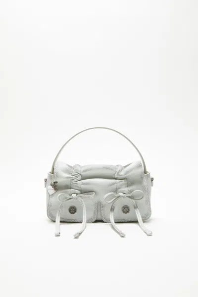 Acne Studios Multipocket Micro Bag In White,grey