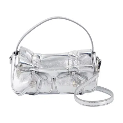 Acne Studios Multipocket Micro Crossbody In Silver