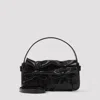 Acne Studios Micro Multipocket Leather Shoulder Bag In Black