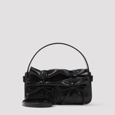 Acne Studios Multipocket Micro Crossbody Bag, Calf Leather (22cm X 11cm X 6cm) In Black