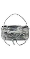 Acne Studios Multipocket Micro Crossbody Dirty Snow Bag Grey In Grey