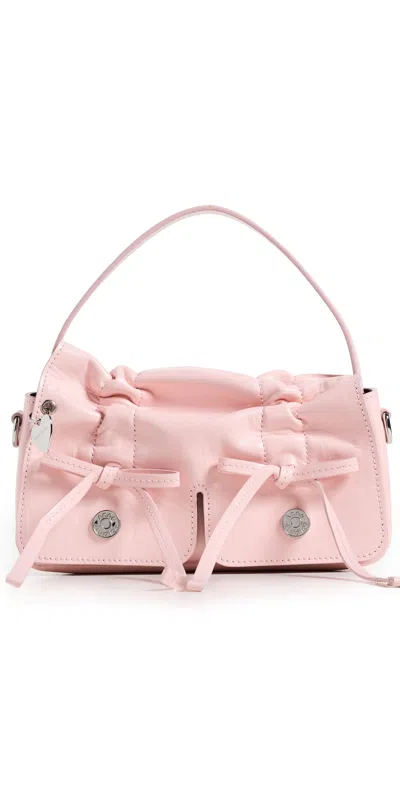 Acne Studios Multipocket Micro Crossbody Lux Bag Powder Pink In Blue