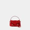 Acne Studios Womens Red Multipocket Micro Leather Shoulder Bag In Red