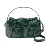 Acne Studios Women's Multipocket Lux Shoulder Bag In Green