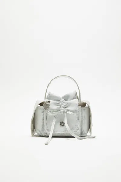 Acne Studios Multipocket Mini Bag In White,grey