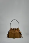 Acne Studios Multipocket Mini Bucket In Brown