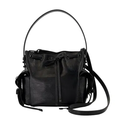 Acne Studios Multipocket Mini Crossbody In Black