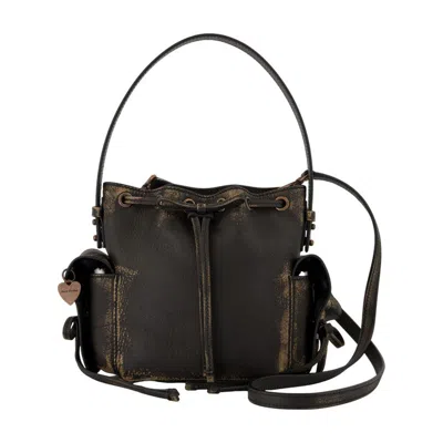 Acne Studios Multipocket Mini Crossbody In Brown