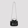 Acne Studios Multipocket Patent Crinkled Bag In Black