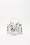 Acne Studios Multipocket Mini Studs Bag In White