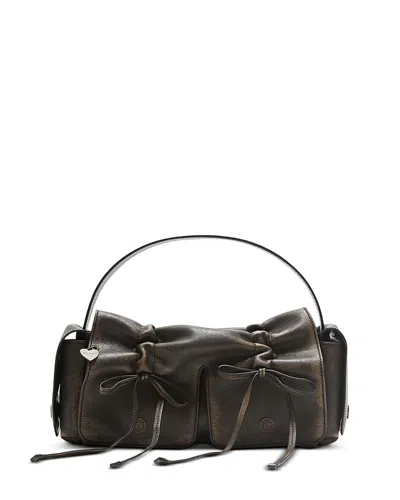Acne Studios Multipocket New Vintage Leather Bag In Orange