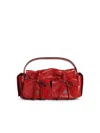 Acne Studios 'multipocket' Shiny Red Lear Bag