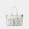Acne Studios Multipocket Shoulder Bag In White